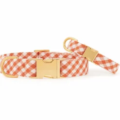 Discount The Foggy Dog Cider Gingham Dog Collar