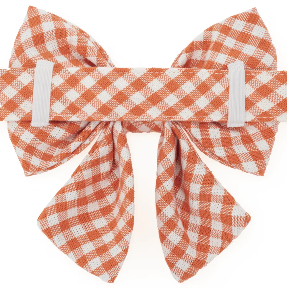 The Foggy Dog Cider Gingham Lady Dog Bow