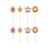 Hot Bonjour Fete Circus Party Cupcake Toppers