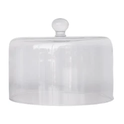 New Estelle Colored Glass Clear Glass Cake Stand Dome
