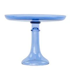 Best Estelle Colored Glass Cobalt Blue Glass Cake Stand