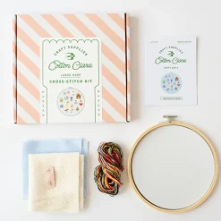 Sale Cotton Clara Craft Kits & Supplies Colorful Beginner Christmas Cross Stitch Kit