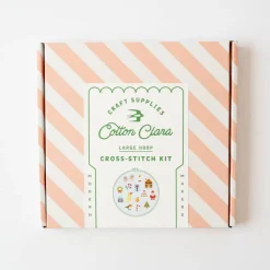 Sale Cotton Clara Craft Kits & Supplies Colorful Beginner Christmas Cross Stitch Kit