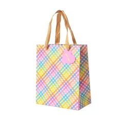 Hot Taylor Elliott Designs Colorful Gingham Gift Bag