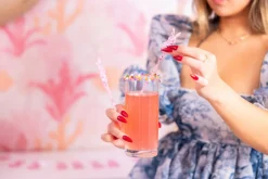 Online Packed Party Confetti Bunny Acrylic Drink Stirrers (4 ct)