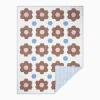 Hot Trudie Constance Chocolate Quilted Throw Blanket