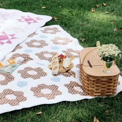 Hot Trudie Constance Chocolate Quilted Throw Blanket
