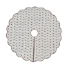 Trudie Constance Chocolate Reversible Scalloped Tree Skirt