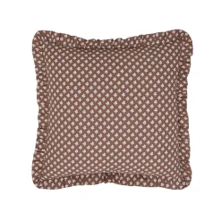 Online Trudie Constance Chocolate Ruffled Throw Pillow