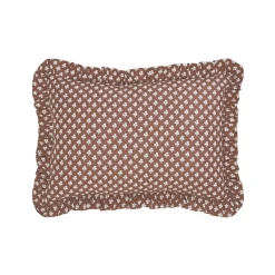 Discount Trudie Constance Chocolate Ruffled Lumbar Pillow