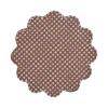 New Trudie Constance Chocolate Wavy Quilted Placemat