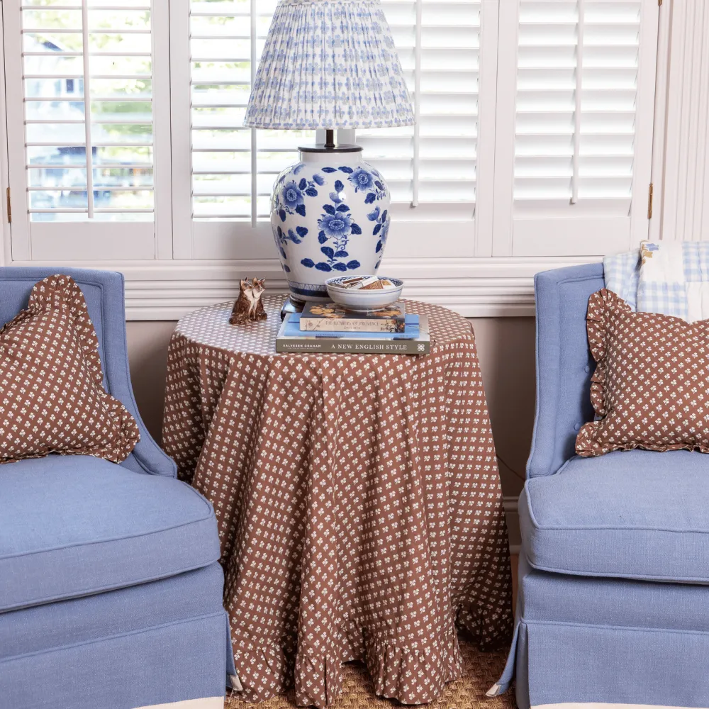 Online Trudie Constance Small Round Tablecloth with Ruffle