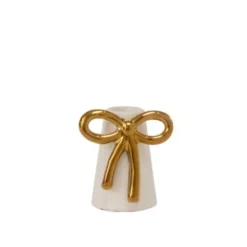 Outlet Accent Decor Coquette Gold Bow Candle Holder