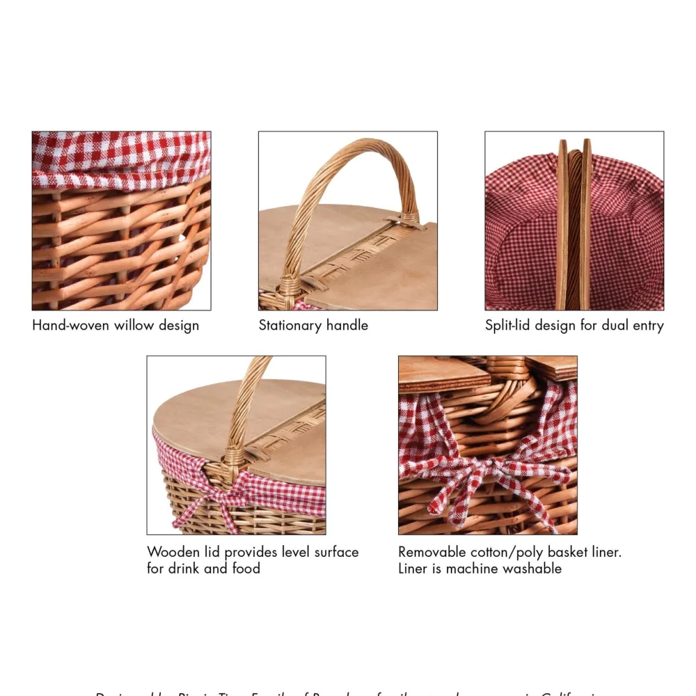 Picnic Time Family of Brands Country Picnic Basket