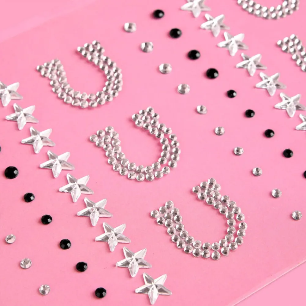 Online xo, Fetti Cowboy Face Gems - Star & Horseshoe Set