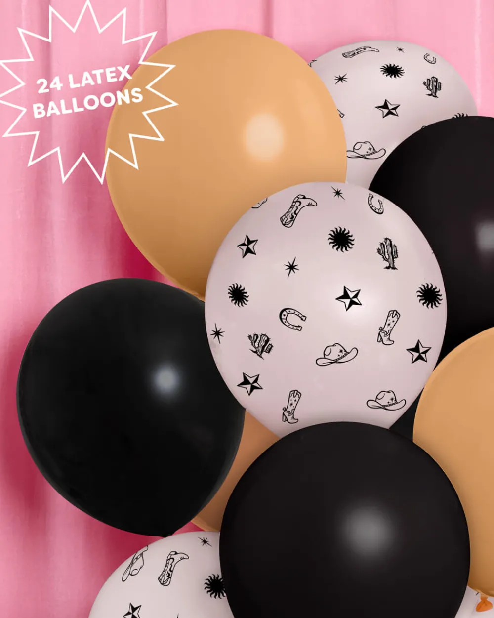Online xo, Fetti Cowgirl Latex Balloon Pack