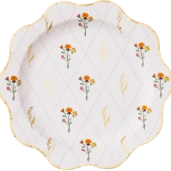 Clearance Bonjour Fete Cozy Fall Floral Dinner Plates