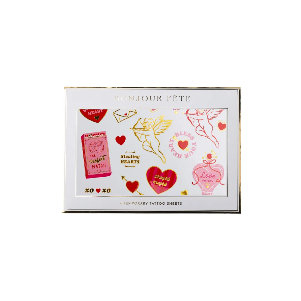 Discount Bonjour Fete Cupid's Crush Valentine's Day Tattoos