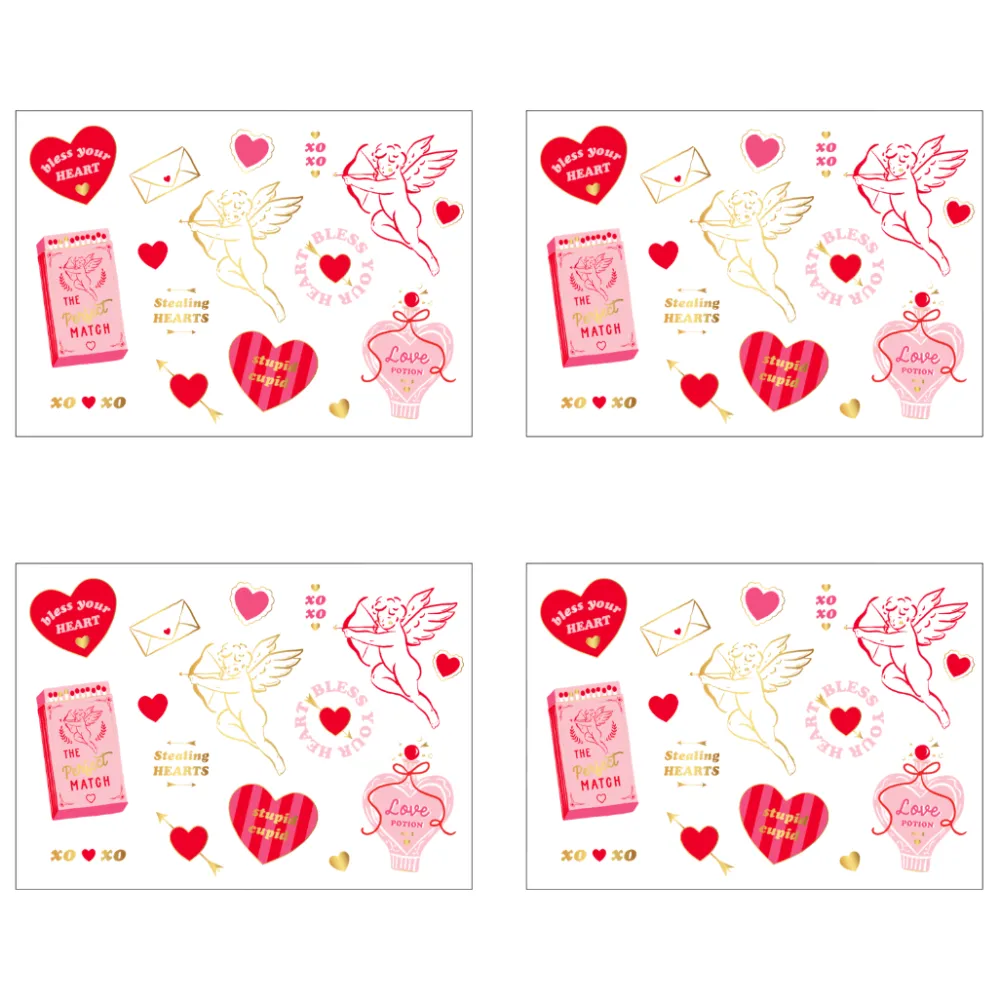 Discount Bonjour Fete Cupid's Crush Valentine's Day Tattoos