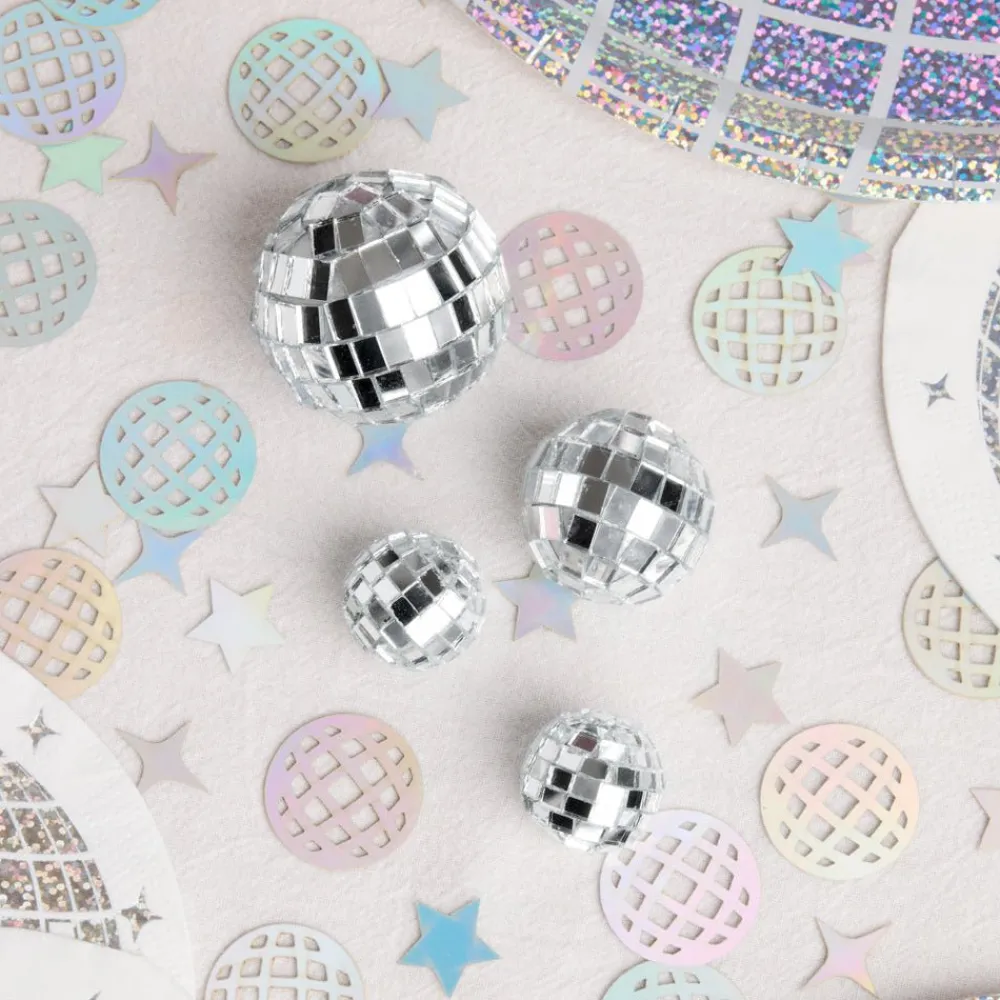 New xo, Fetti Disco Ball Cake Topper Set
