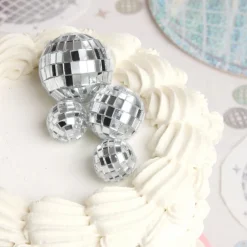 New xo, Fetti Disco Ball Cake Topper Set
