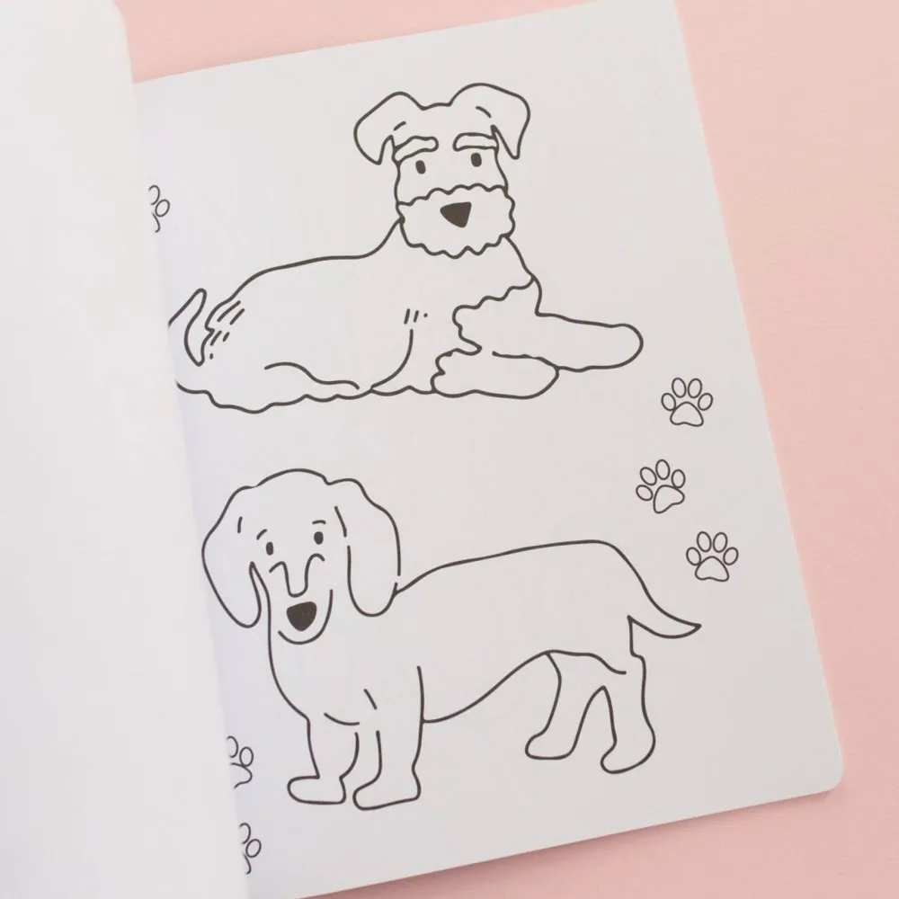 Clearance Pippi Post Dog Lover Coloring Book