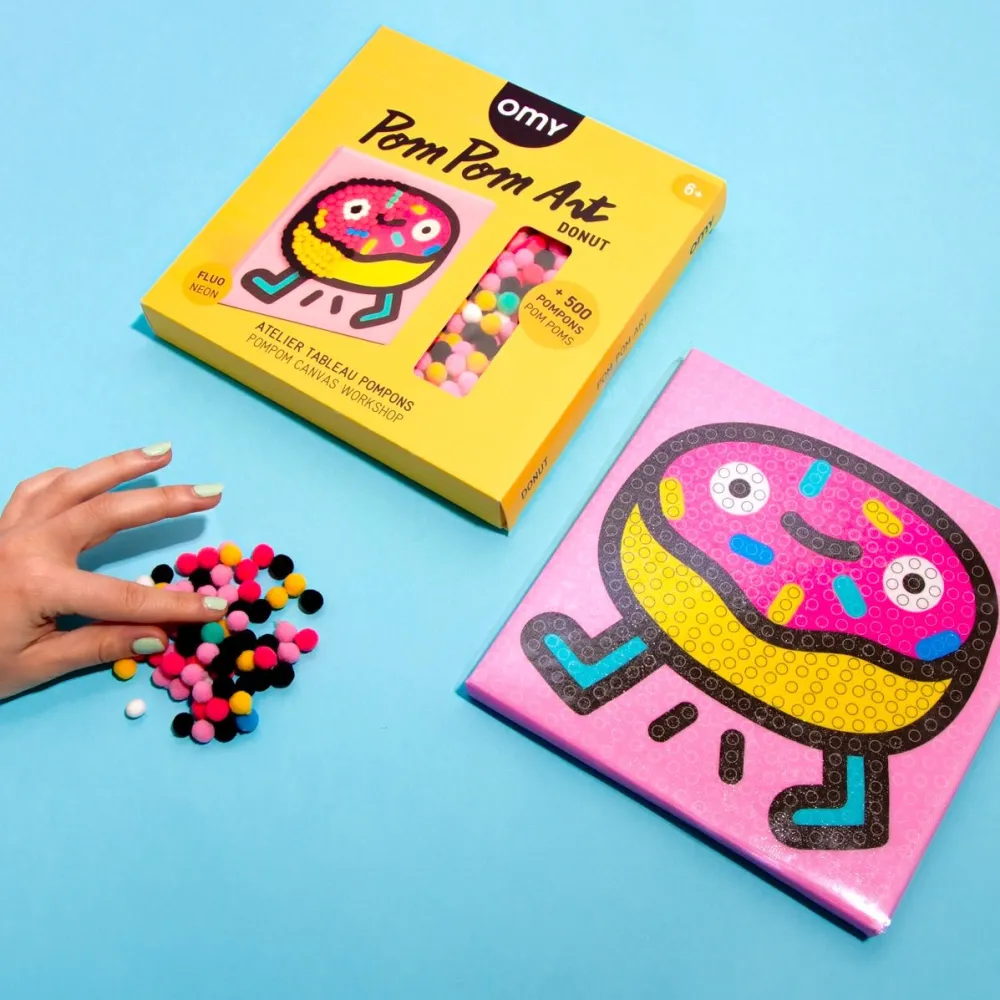 OMY U.S. Donut Pom Pom Art Kit