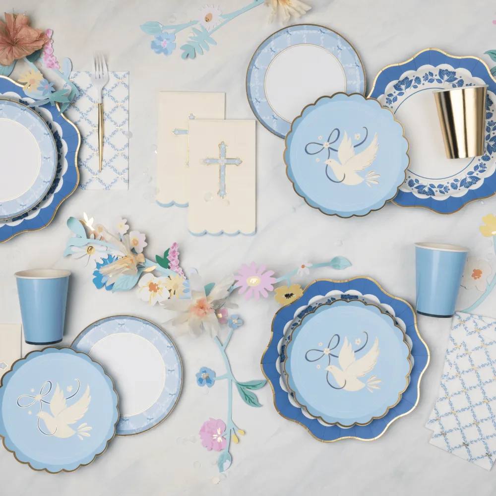 Hot Bonjour Fete Dove Sky Blue Small Plates