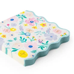 Hot Bonjour Fete Easter Pastel Floral Dinner Napkins