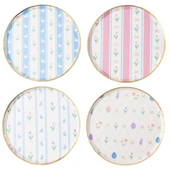 Outlet Bonjour Fete Easter Pastel Floral Small Plates (multipack)