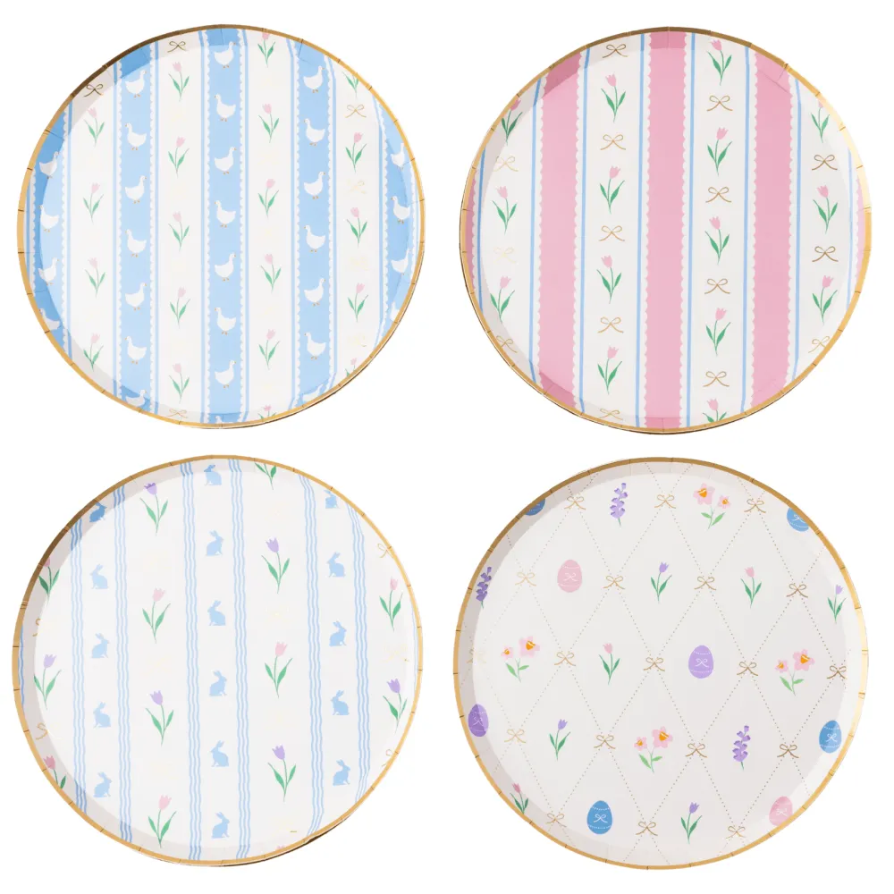 Outlet Bonjour Fete Easter Pastel Floral Small Plates (multipack)