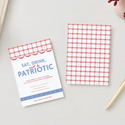 New Bonjour Fete Eat, Drink, and Be Patriotic Digital Party Invitation Download