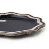 Bonjour Fete Elegant Black & White Bow Dinner Plates