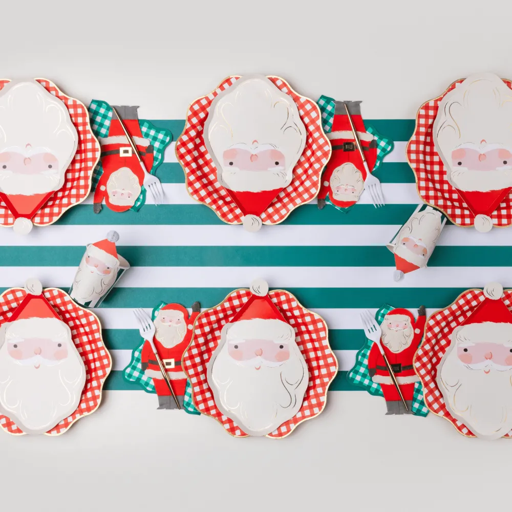 Clearance Bonjour Fete Elegant Emerald Green Gingham Dinner Napkins