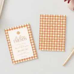 New Bonjour Fete Elegant Fall Digital Party Invitation