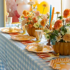 Discount Bonjour Fete Elegant Fall Plaid Dinner Plates
