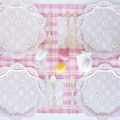 Hot Meri Meri Elegant Floral Wooden Cutlery