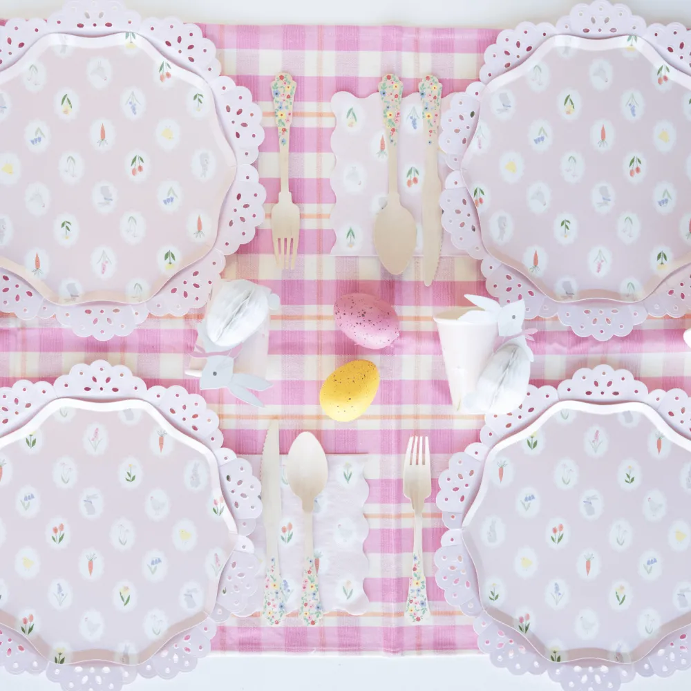 Hot Meri Meri Elegant Floral Wooden Cutlery
