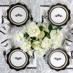 Sale Bonjour Fete Elegant Halloween Dinner Plates