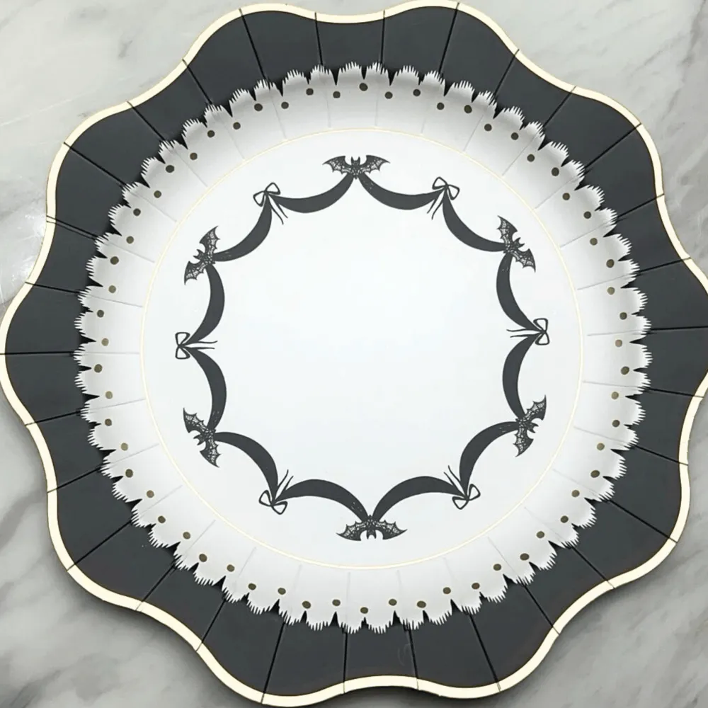 Sale Bonjour Fete Elegant Halloween Dinner Plates