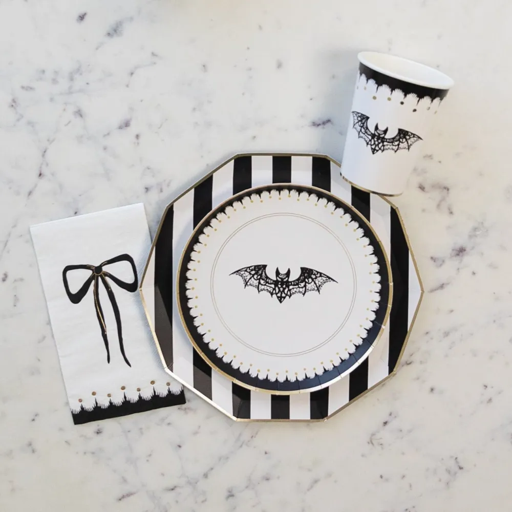 Clearance Bonjour Fete Elegant Halloween Guest Towels