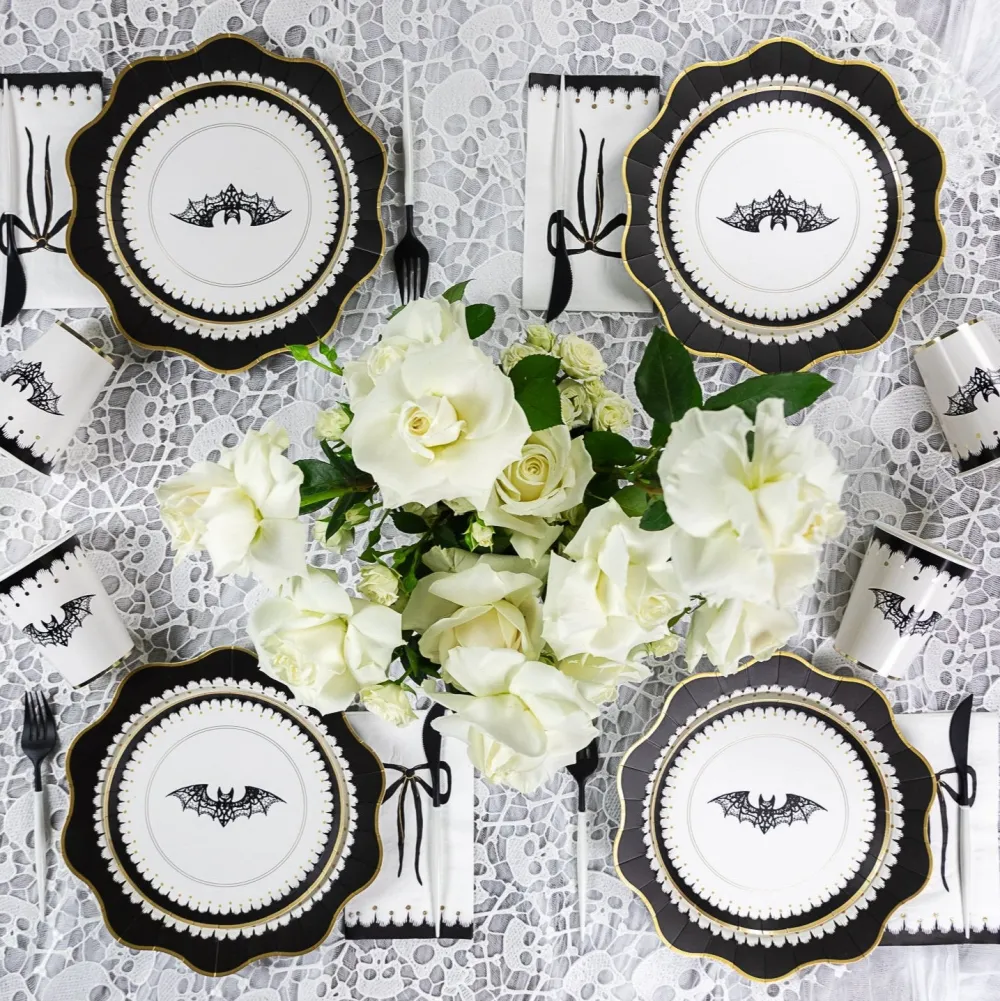 Clearance Bonjour Fete Elegant Halloween Guest Towels