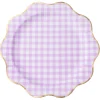 Online Bonjour Fete Elegant Le Lilac Gingham Dinner Plates