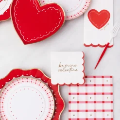 New Bonjour Fete Elegant Valentine Dinner Plates