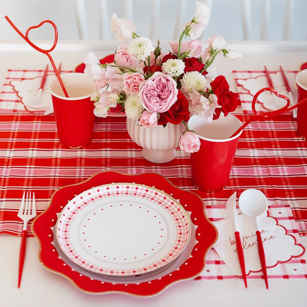 New Bonjour Fete Elegant Valentine Dinner Plates