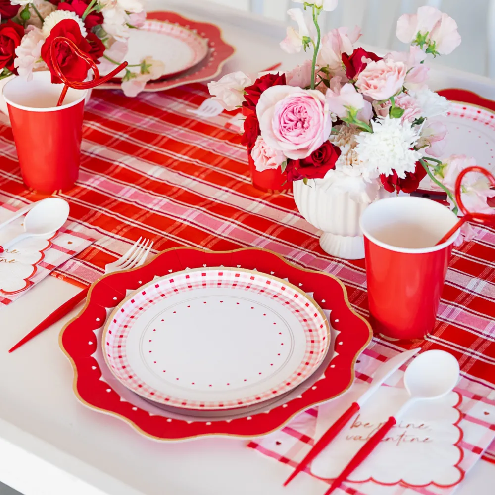 New Bonjour Fete Elegant Valentine Dinner Plates
