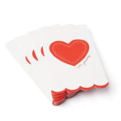New Bonjour Fete Elegant Valentine Guest Towels