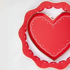 Bonjour Fete Elegant Valentine Heart Shaped Plates