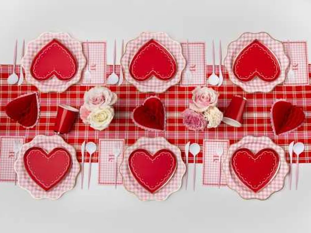 Bonjour Fete Elegant Valentine Heart Shaped Plates