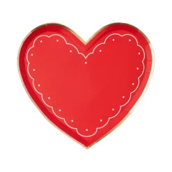 Bonjour Fete Elegant Valentine Heart Shaped Plates
